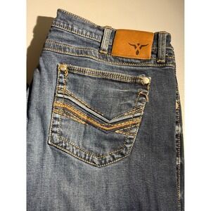 Wrangler 20X No 42 Vintage Bootcut Jeans Mens 36x32 Blue Denim 42MWXSD Stretch